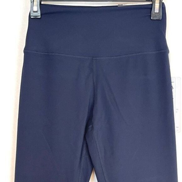 NWT RBX Active Leggings Women's Small Blue Capri Flat Front Stretch High-Rise - Picture 2 of 14